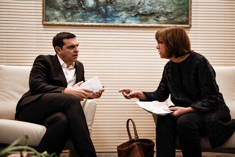 Τι συζήτησε ο Τσίπρας με την ηγεσία των «Πράσινων» 