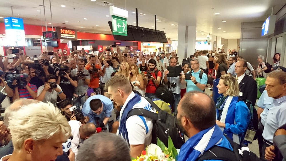 Στην Αθήνα o αργυρός Ολυμπιονίκης Σπύρος Γιαννιώτης (Βίντεο & Εικόνες)