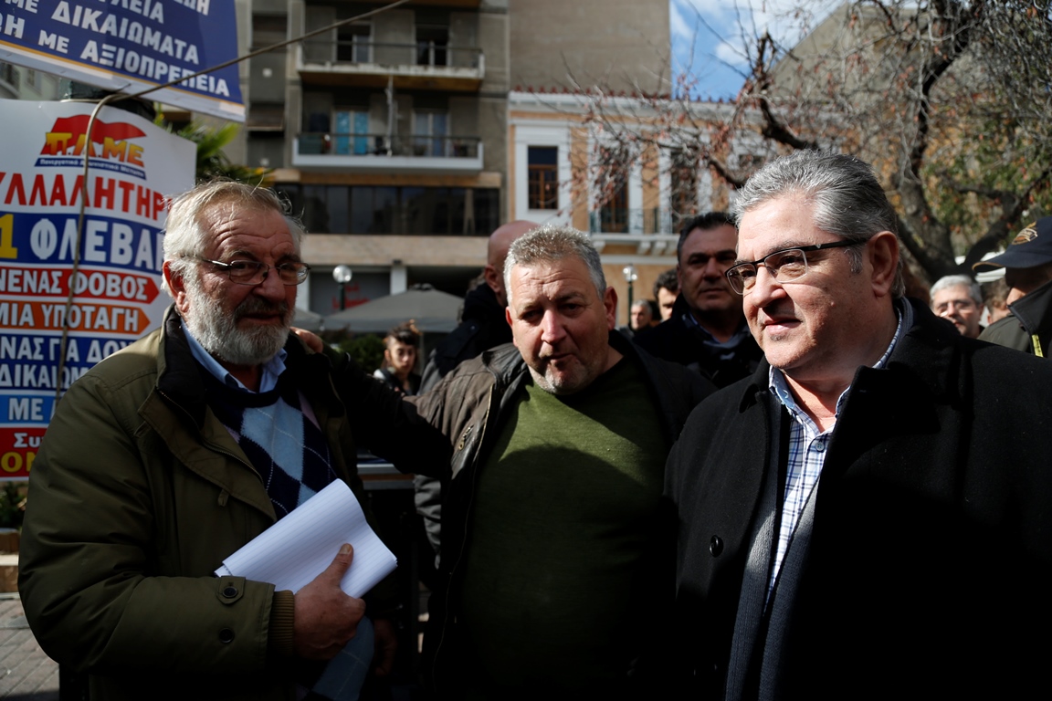 Σε εξέλιξη το συλλαλητήριο των αγροτών στην Αθήνα (Εικόνες)