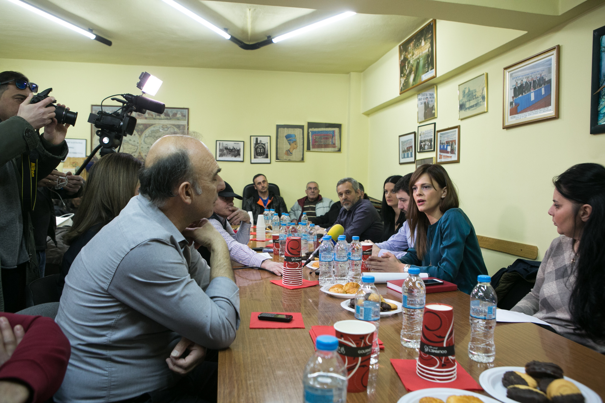 Αχτσιόγλου: Προτεραιότητα η επαναφορά των συλλογικών διαπραγματεύσεων! (Εικόνες)