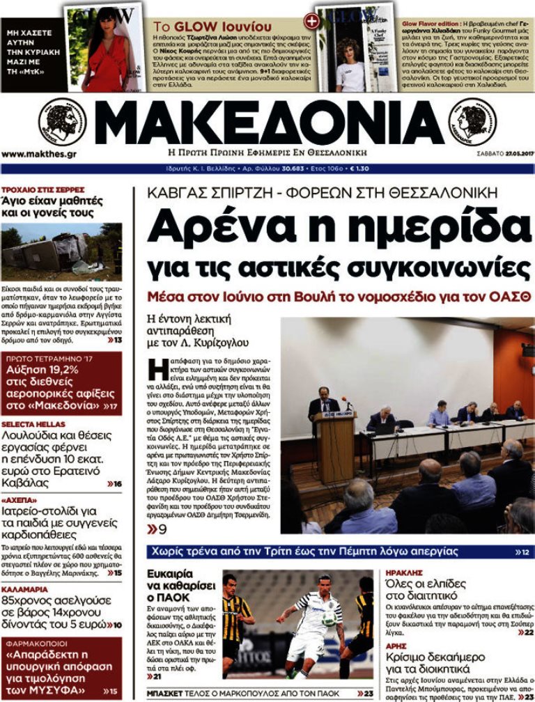 Τα πρωτοσέλιδα των πολιτικών εφημερίδων