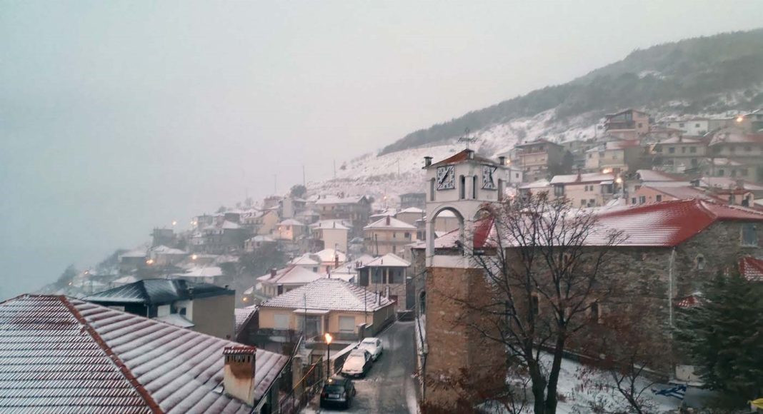 Έπεσαν τα πρώτα χιόνια στην Ελασσόνα (ΦΩΤΟ)