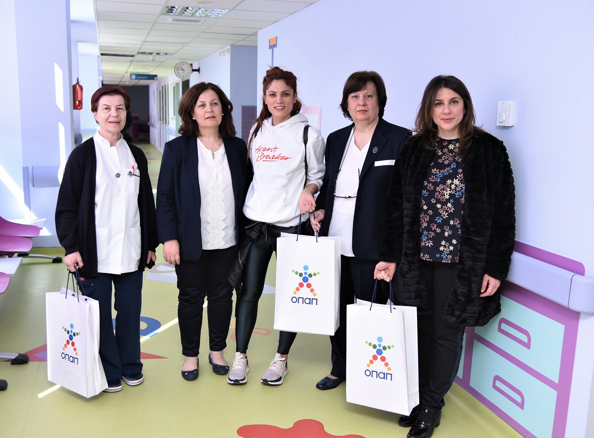 Δωρεά παιδικών βιβλίων από τον ΟΠΑΠ στα νοσοκομεία «Η Αγία Σοφία» και «Παναγιώτης και Αγλαΐα Κυριακού»