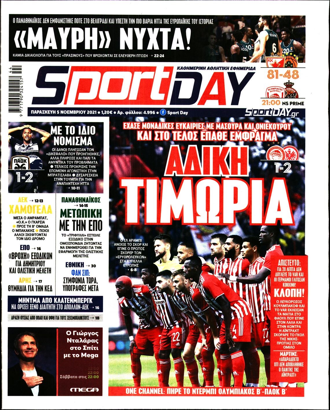 Τα πρωτοσέλιδα των αθλητικών εφημερίδων