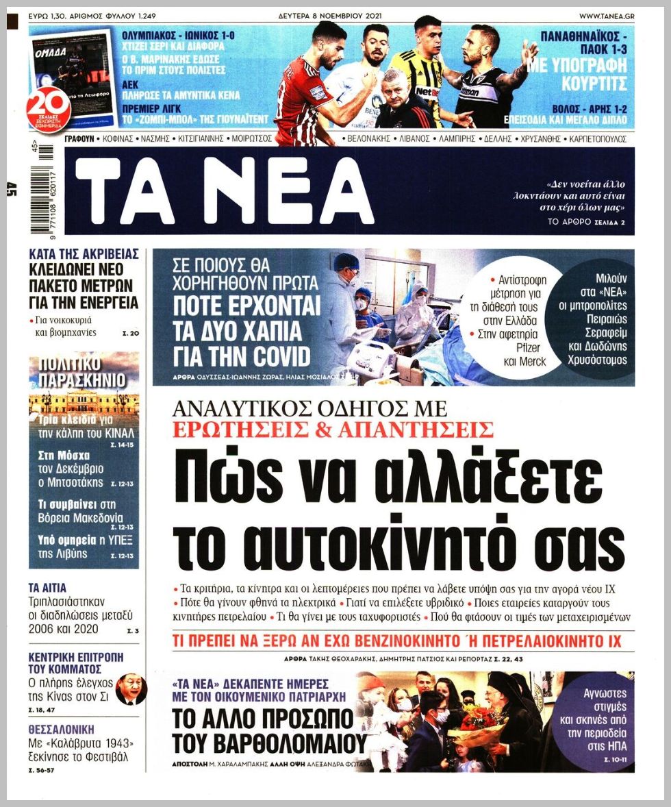 Τα πρωτοσέλιδα των πολιτικών εφημερίδων