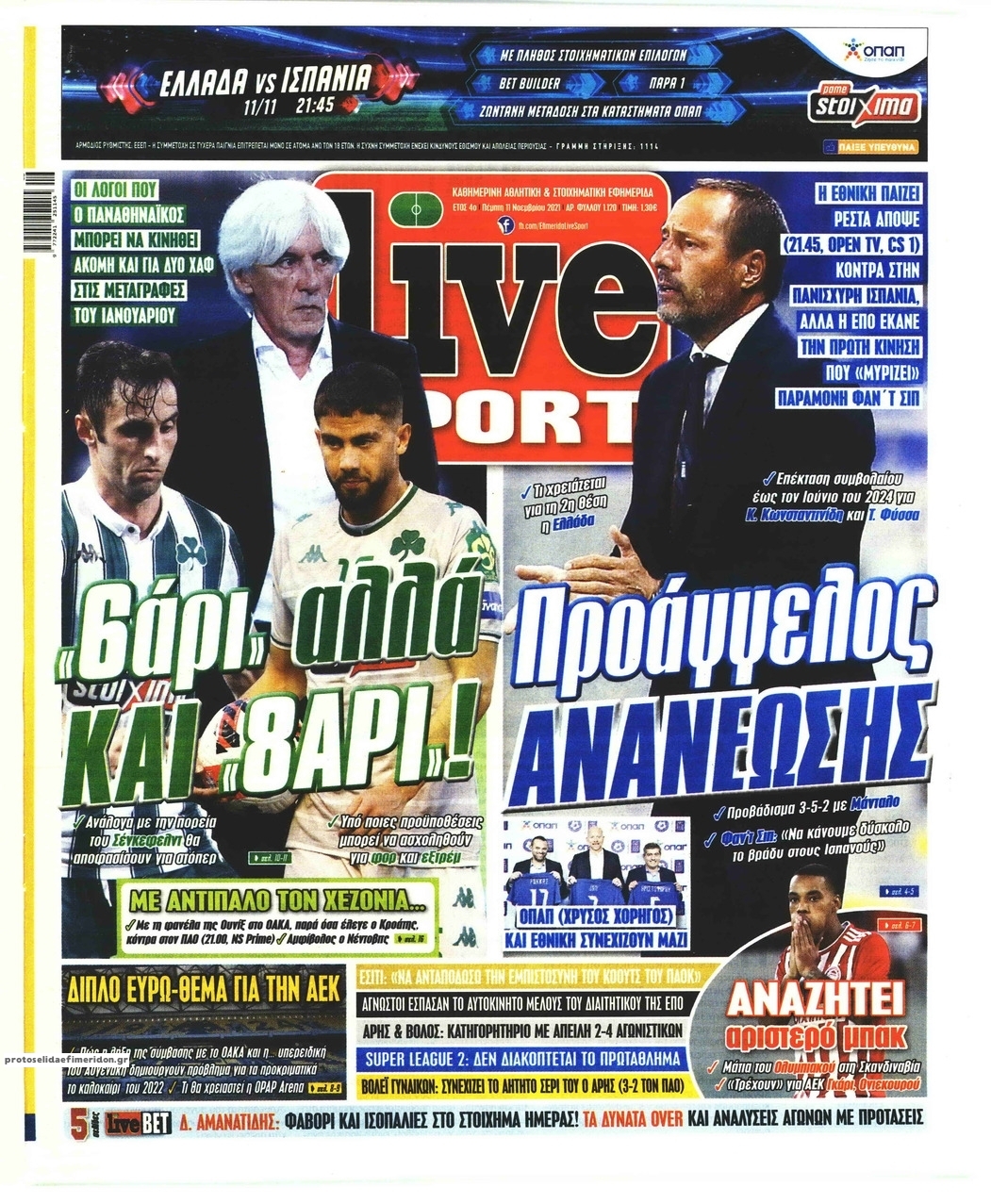 Τα πρωτοσέλιδα των αθλητικών εφημερίδων