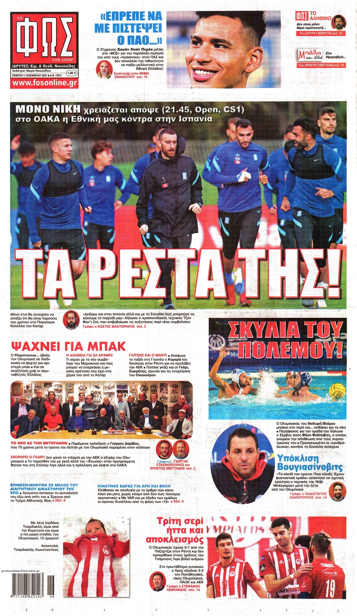Τα πρωτοσέλιδα των αθλητικών εφημερίδων