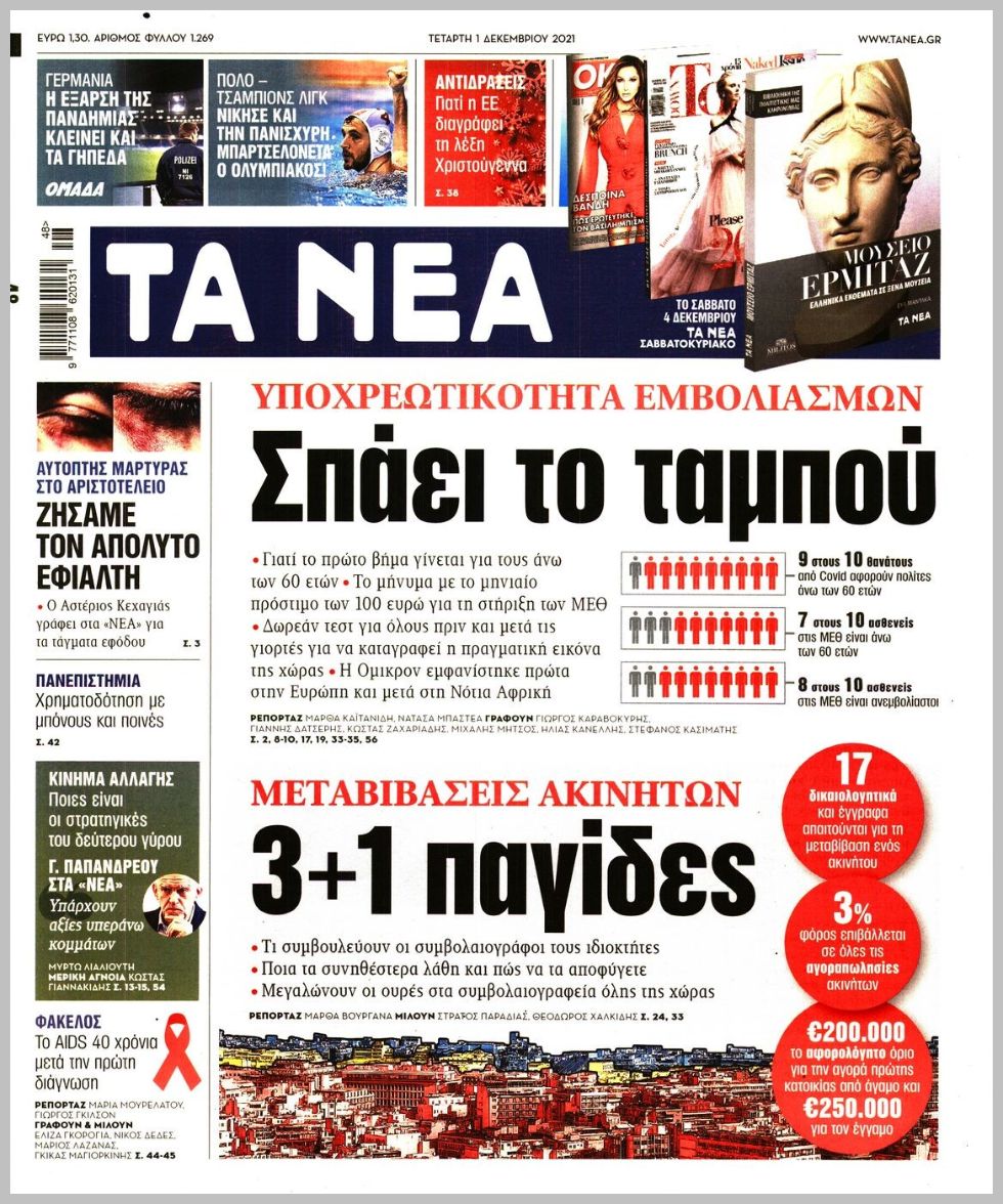Διαβάστε τα πρωτοσέλιδα από τις πολιτικές εφημερίδεs