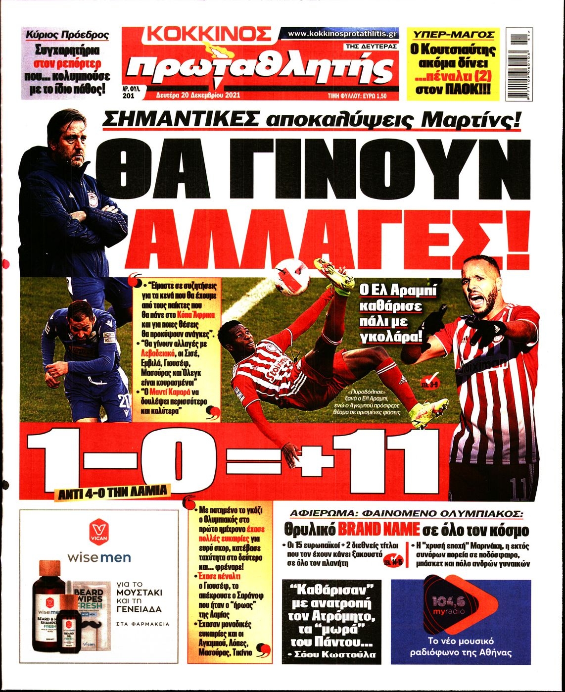 Διαβάστε τα πρωτοσέλιδα από τις αθλητικές εφημερίδες