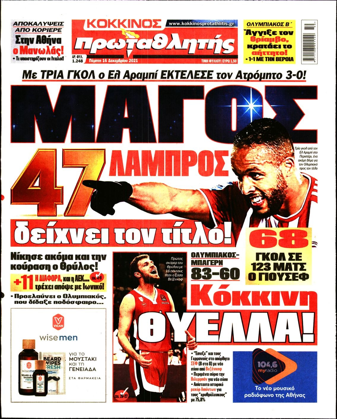 Τα πρωτοσέλιδα των αθλητικών εφημερίδων