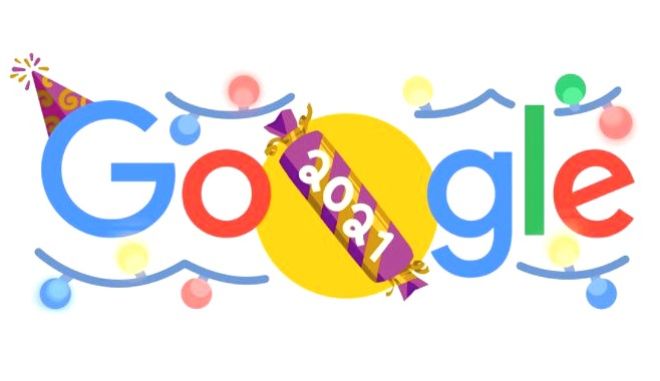 Google: Αποχαιρετά το 2021 με ένα εορταστικό doodle