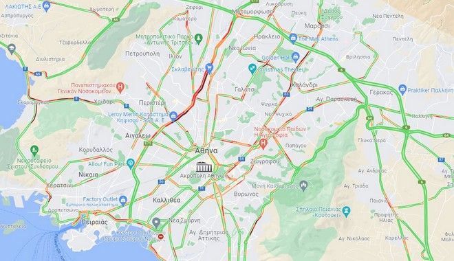 Κίνηση στους δρόμους: Αυξημένη σήμερα σε Λεωφόρο Κηφισού και Ποσειδώνος