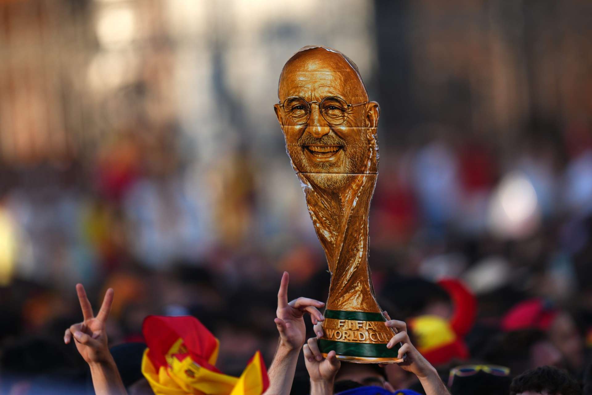 APTOPIX Spain WCup Soccer Celebration
