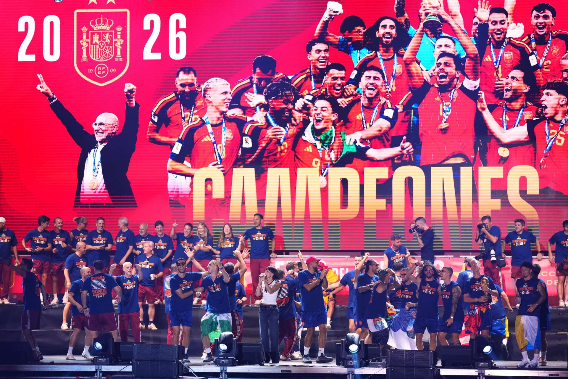 Spain WCup Soccer Celebration