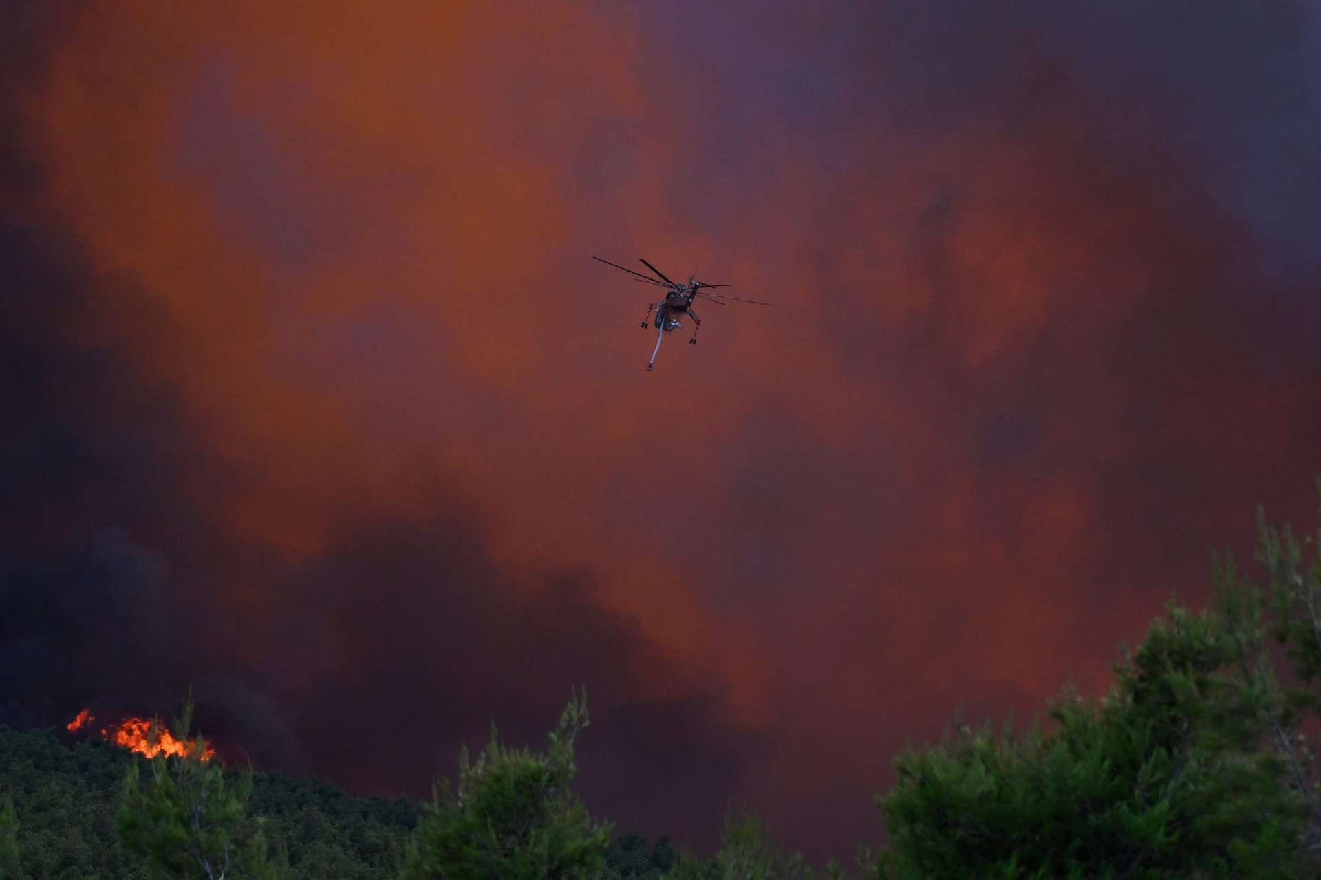APTOPIX Greece Wildfires